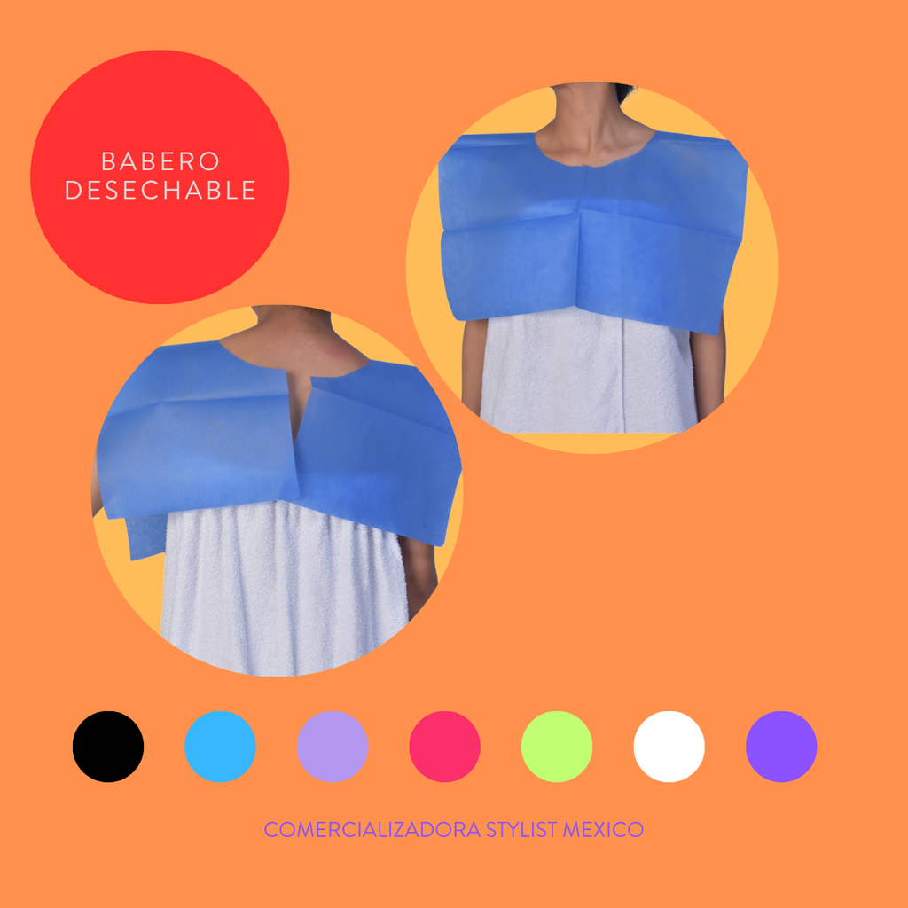 BABERO DESECHABLE PAQUETE DE 5 PIEZAS