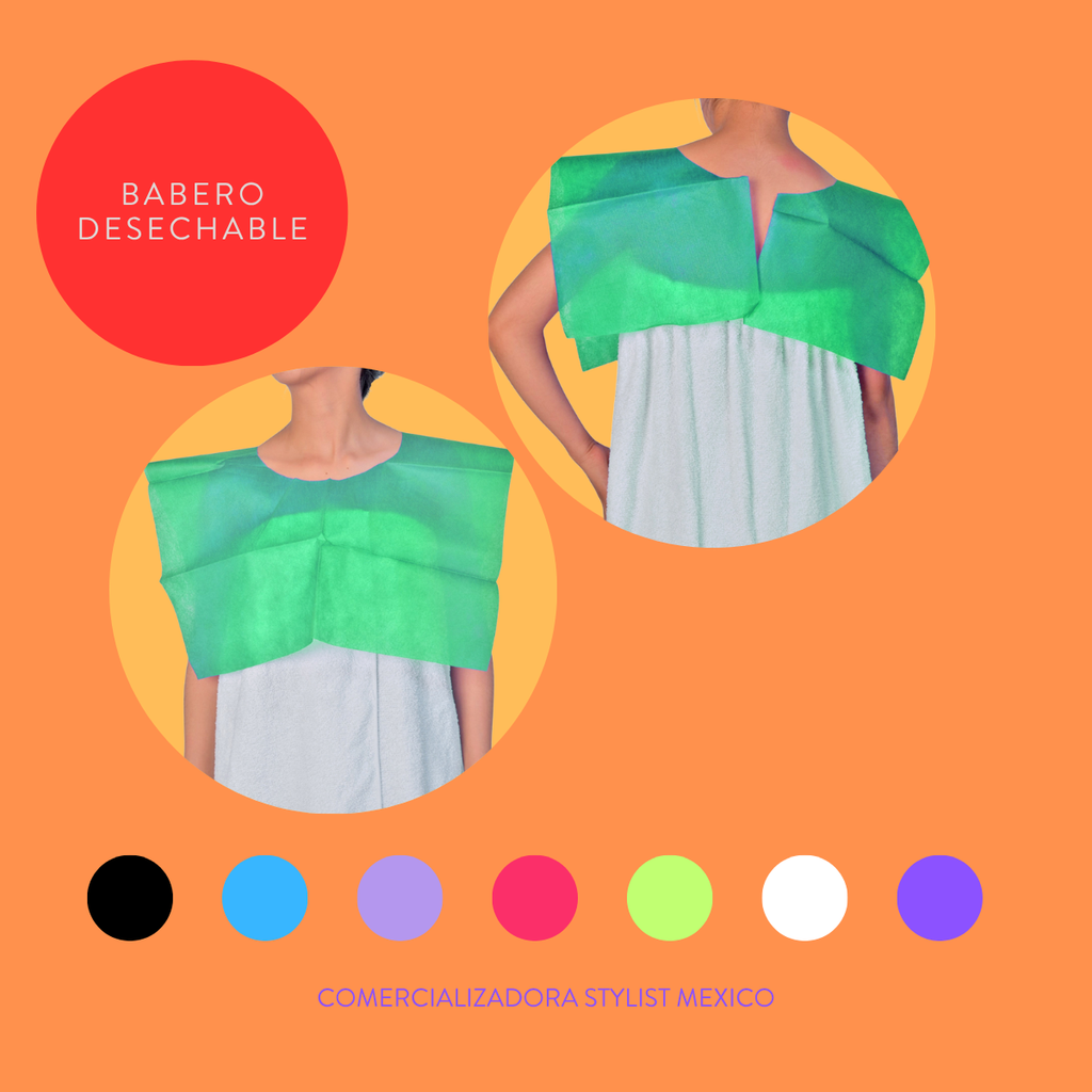 BABERO DESECHABLE PAQUETE DE 5 PIEZAS