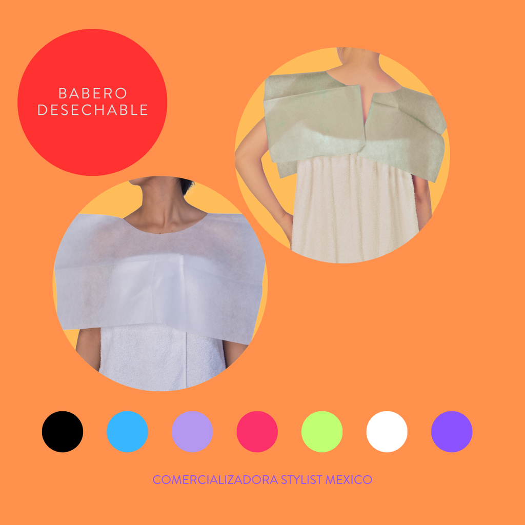 BABERO DESECHABLE PAQUETE DE 5 PIEZAS