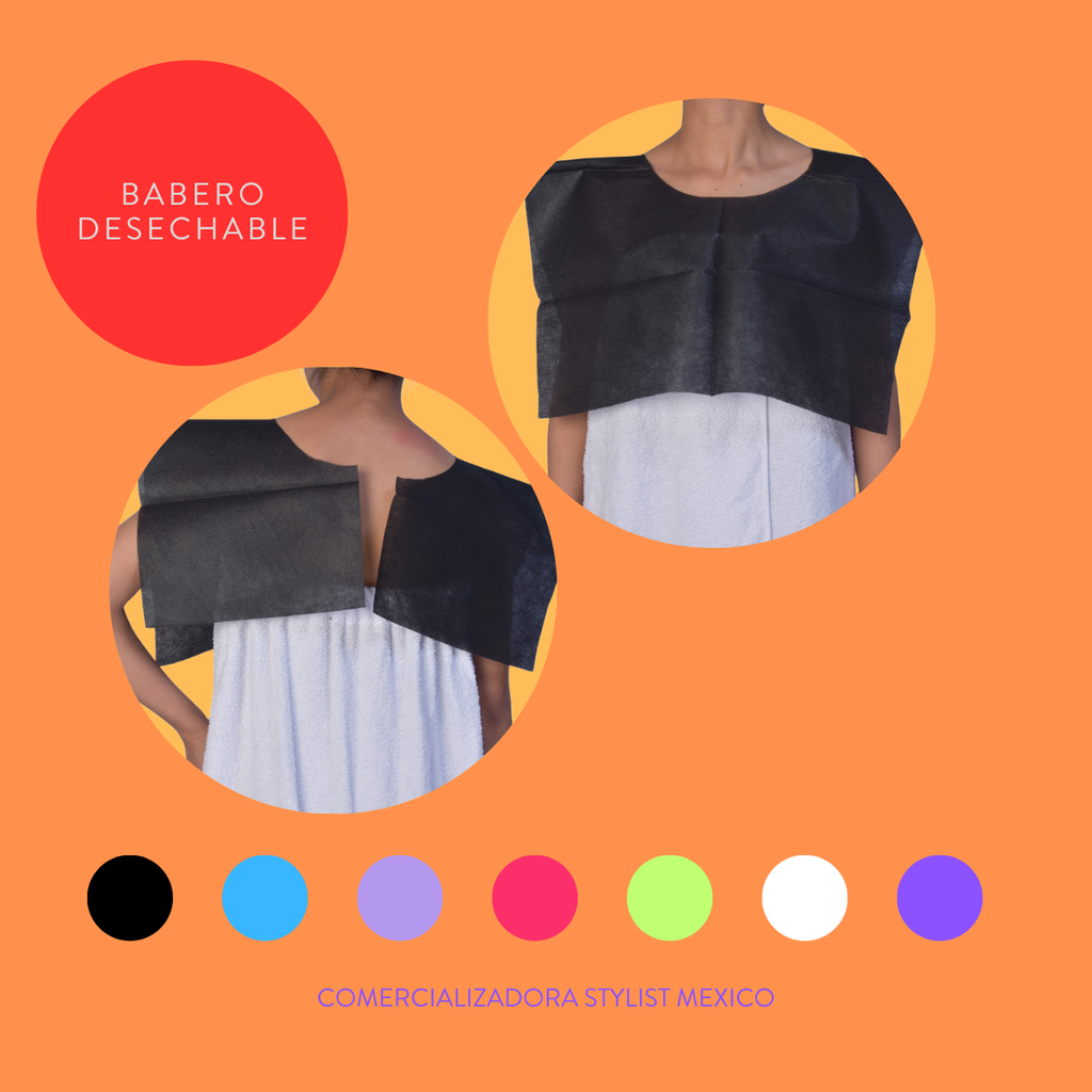 BABERO DESECHABLE PAQUETE DE 5 PIEZAS