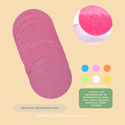 ESPONJAS FACIALES COMPRIMIDAS 10 PZS