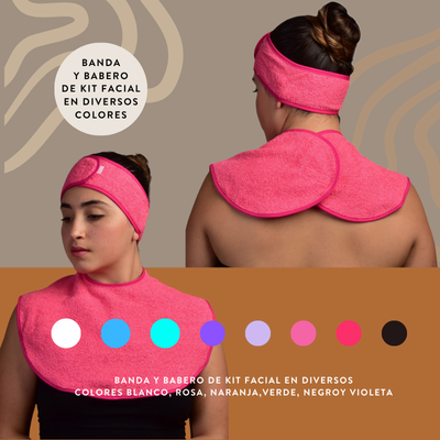 Kit facial (Banda, Babero y Toalla facial)
