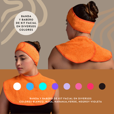 Kit facial (Banda, Babero y Toalla facial)