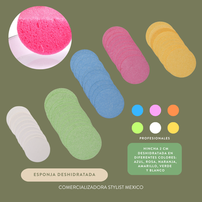 ESPONJAS FACIALES COMPRIMIDAS 10 PZS