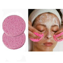 Cargar imagen en el visor de la galería, Esponja de celulosa limpieza facial 2 piezas.
